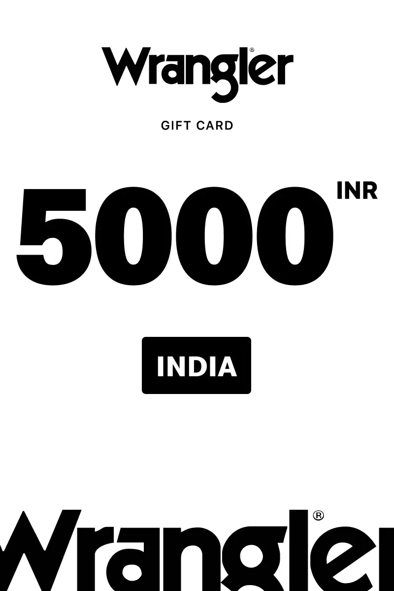 Wrangler 5000 INR Gift Card (India) - Digital Key