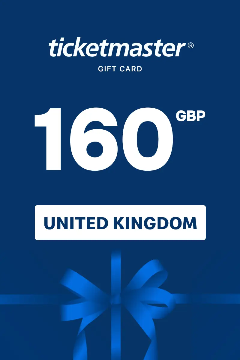 Ticketmaster 160 GBP Gift Card (United Kingdom) - Digital Key