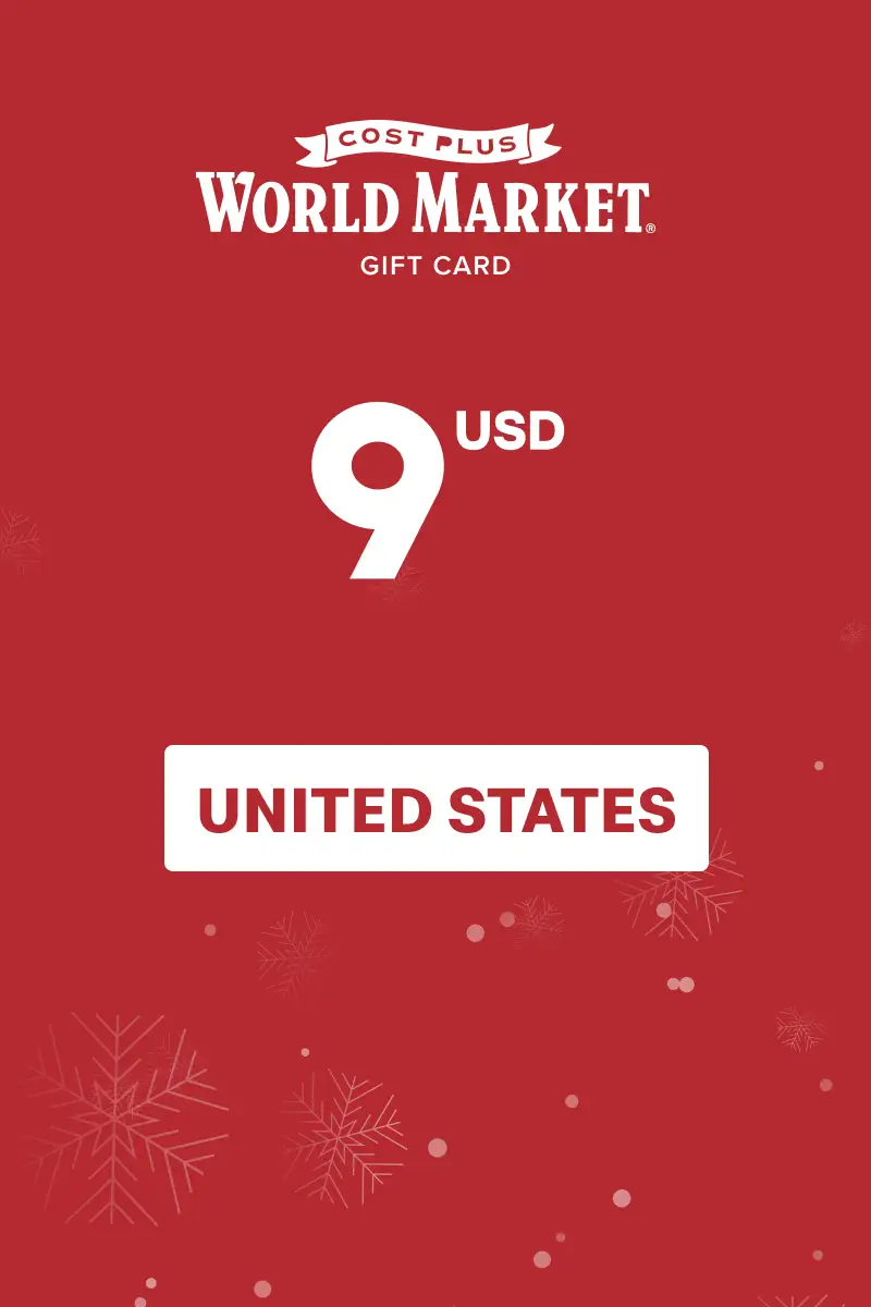 Cost Plus World Market 9 USD Gift Card (United States) - Digital Key