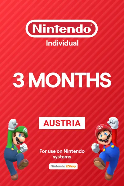 Nintendo Switch Online 3 Months Individual Membership (Austria) - Digital Key