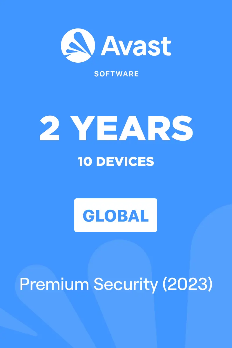 Avast Premium Security (Global) (2023) - 10 Devices 2 Years - Digital Key