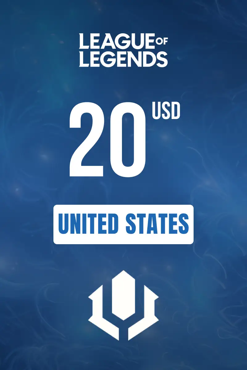 League of Legends 20 USD Gift Card (United States) - Digital Key