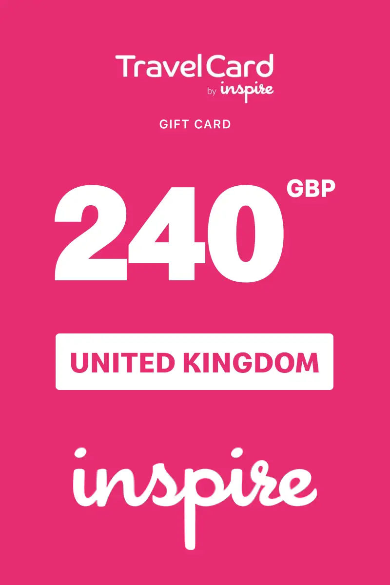 TravelCard by Inspire 240 GBP Gift Card (United Kingdom) - Digital Key