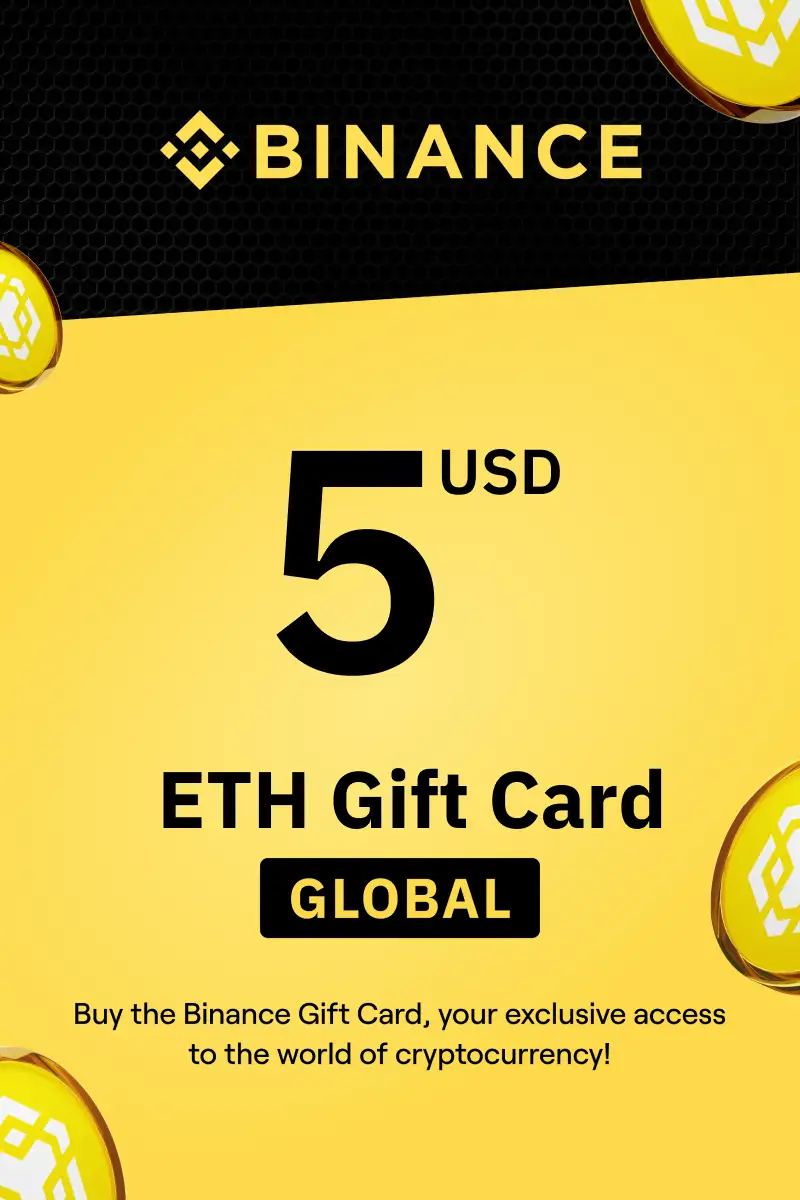 Binance (ETH) 5 USD Gift Card (Global) - Digital Key