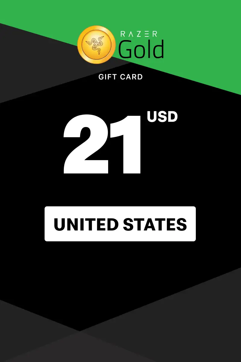 Razer Gold 21 USD Gift Card (United States) - Digital Key