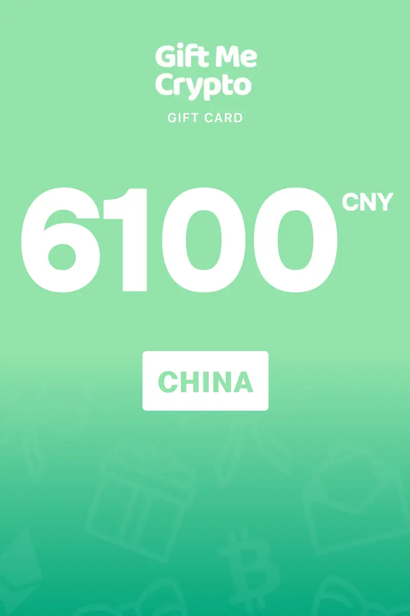 Gift Me Crypto 6100 CNY Gift Card (China) - Digital Key