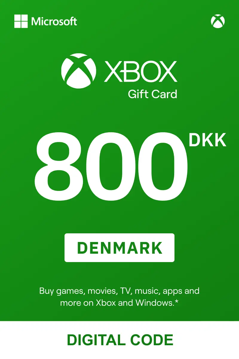 Xbox 800 DKK Gift Card (Denmark) - Digital Key