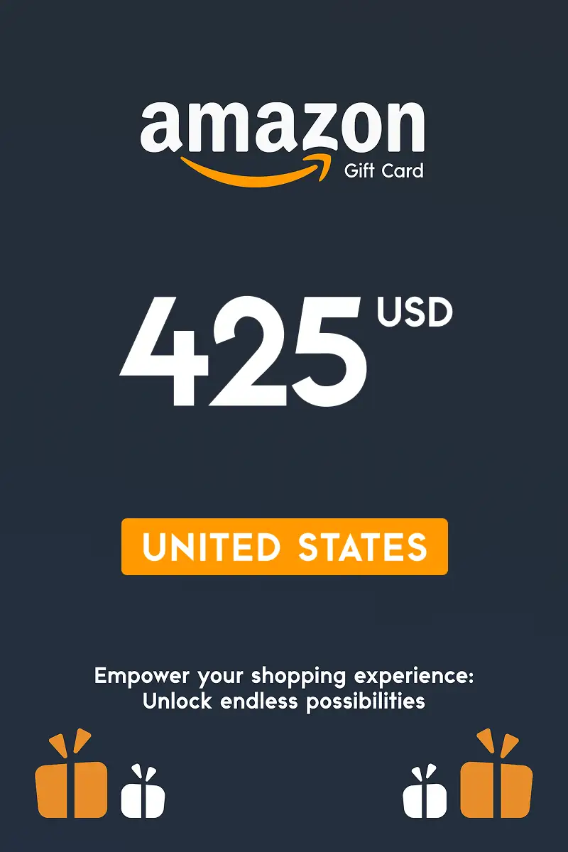 Amazon 425 USD Gift Card (United States) - Digital Key