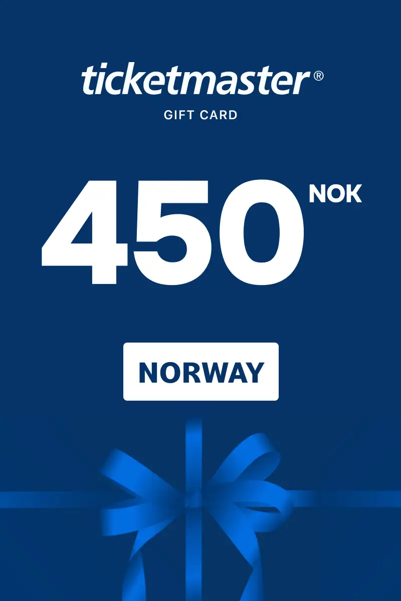 Ticketmaster 450 NOK Gift Card (Norway) - Digital Key