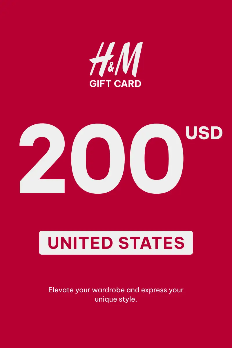 HandM 200 USD Gift Card (United States) - Digital Key