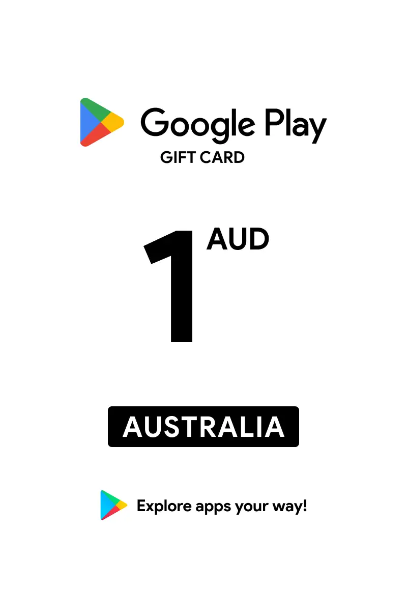 Google Play 1 AUD Gift Card (Australia) - Digital Key