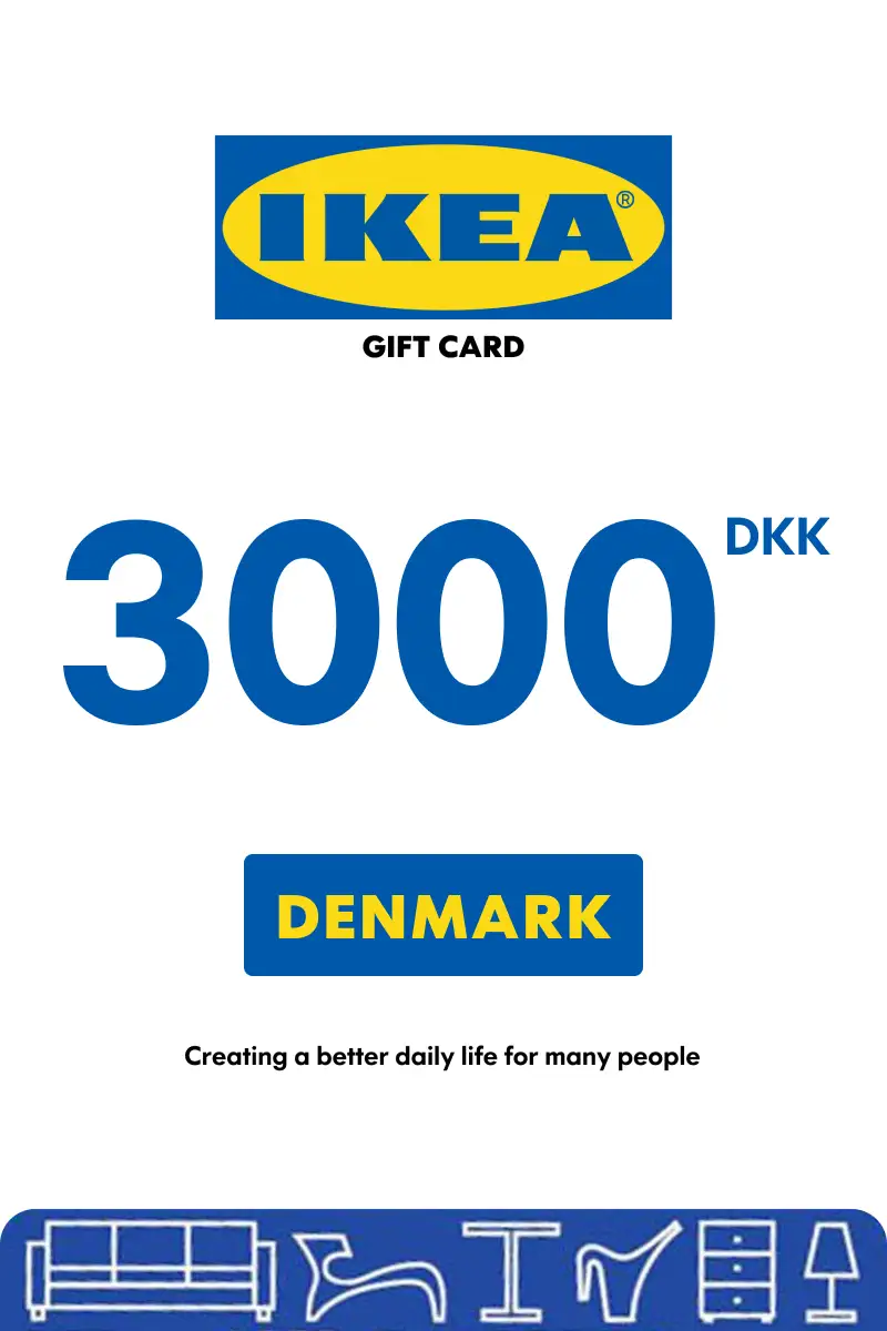 IKEA 3000 DKK Gift Card (Denmark) - Digital Key