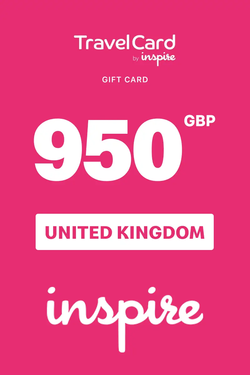 TravelCard by Inspire 950 GBP Gift Card (United Kingdom) - Digital Key