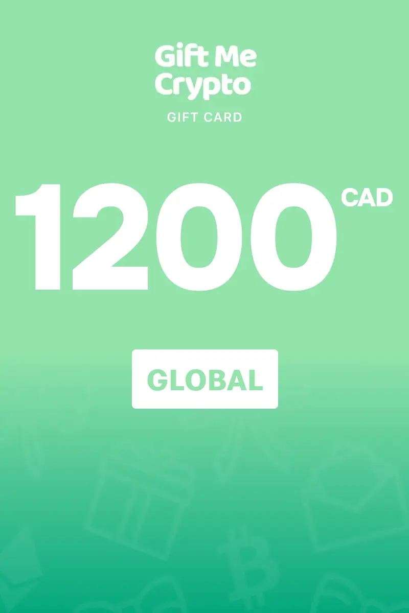 Gift Me Crypto 1200 CAD Gift Card (Global) - Digital Key
