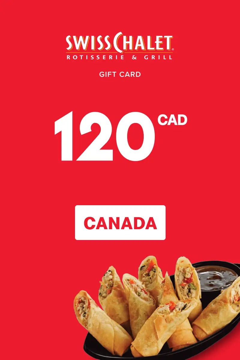Swiss Chalet 120 CAD Gift Card (Canada) - Digital Key