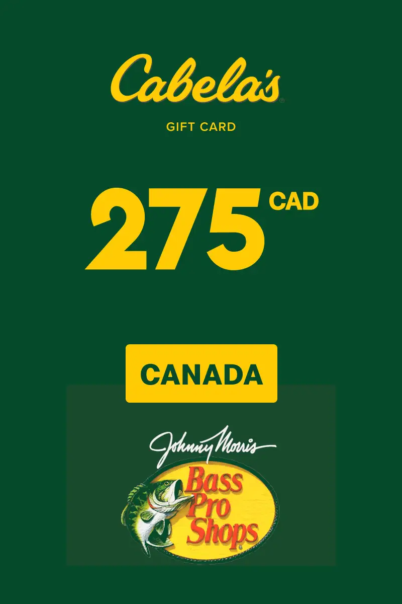 Cabela's 275 CAD Gift Card (Canada) - Digital Key