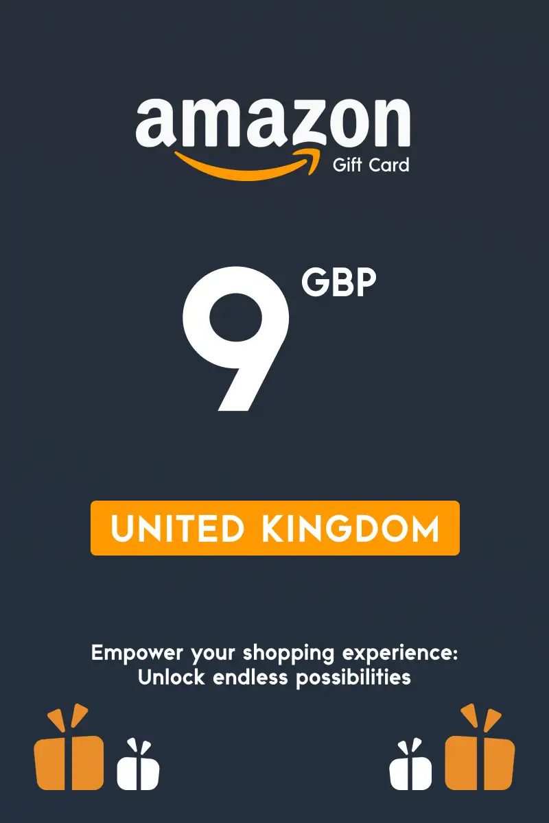 Amazon 9 GBP Gift Card (United Kingdom) - Digital Key