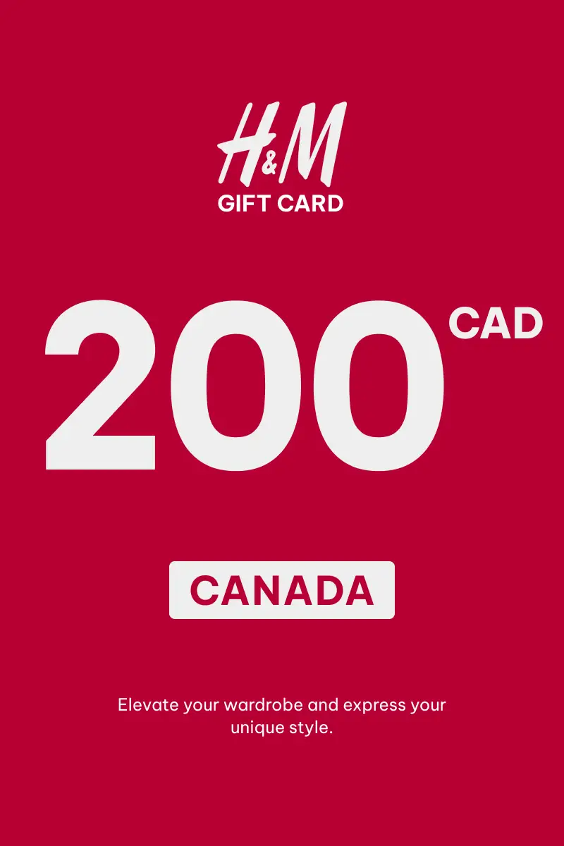 HandM 200 CAD Gift Card (Canada) - Digital Key