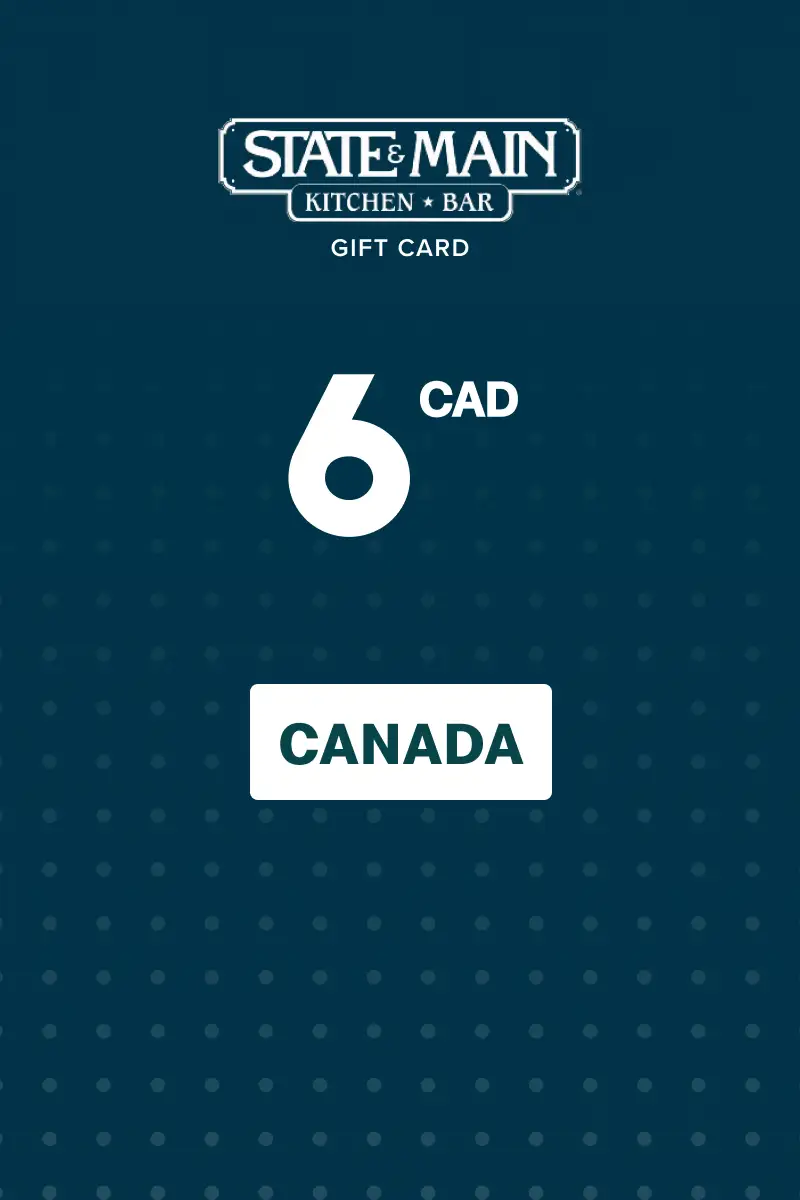 State and Main 6 CAD Gift Card (Canada) - Digital Key