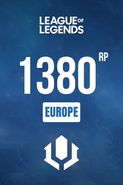 League of Legends 1380 RP (Europe) - Digital Key