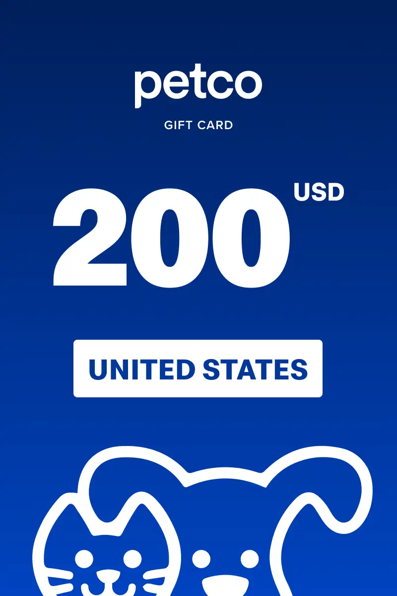 Petco 200 USD Gift Card (United States) - Digital Key