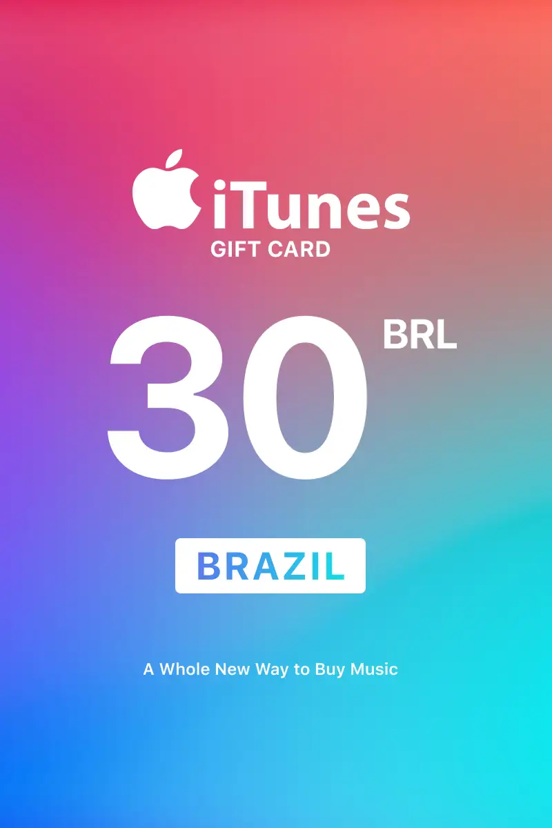 Apple iTunes 30 BRL Gift Card (Brazil) - Digital Key