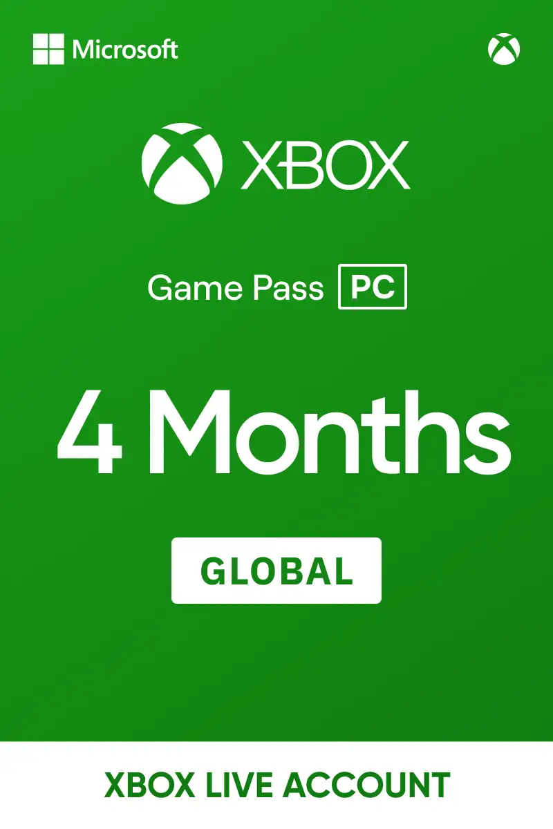 Xbox Game Pass for PC 4 Months (Global) - Xbox Live Account