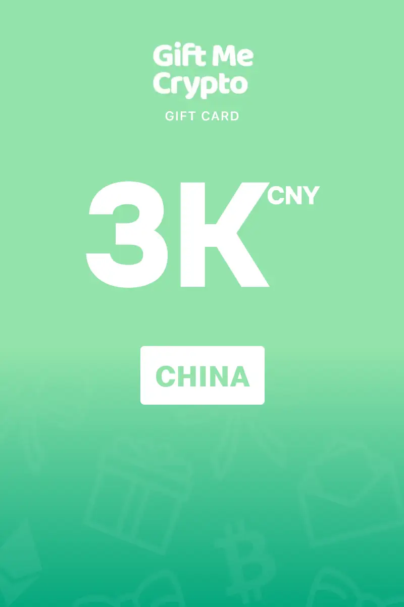 Gift Me Crypto 3000 CNY Gift Card (China) - Digital Key