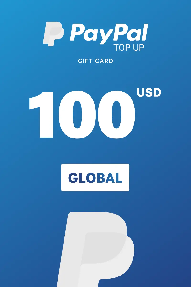 PayPal Instant Top Up 100 USD Gift Card (Global) - Digital Key