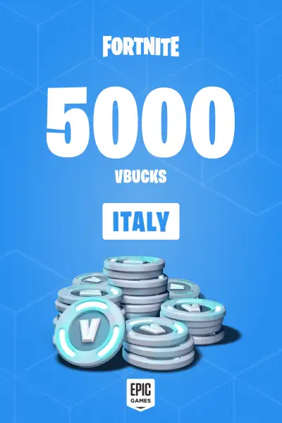 Fortnite - 5000 V-Bucks Card (Italy) - Epic Games - Digital Key