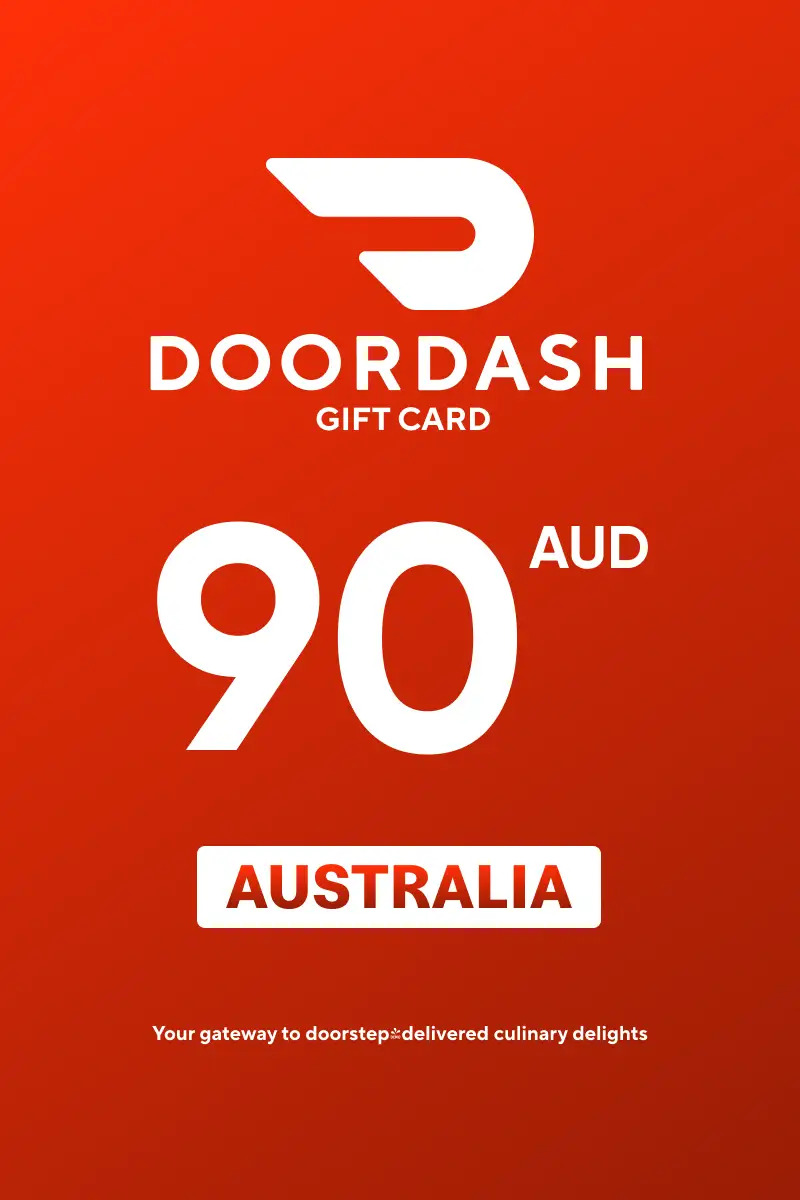 DoorDash 90 AUD Gift Card (Australia) - Digital Key