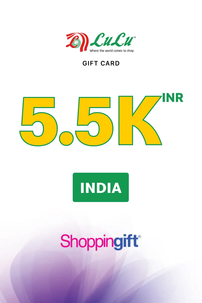 Lulu Hypermarket 5500 INR Gift Card (India) - Digital Key