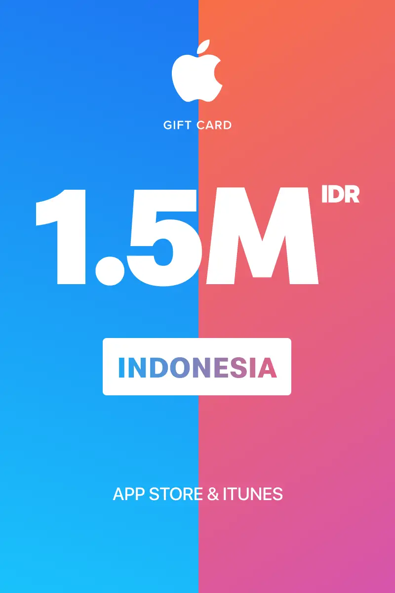 App Store and iTunes 1500000 IDR Gift Card (Indonesia) - Digital Key