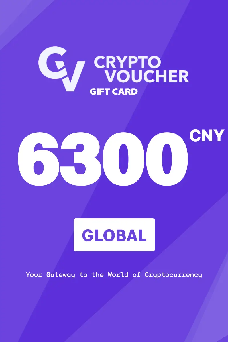 Crypto Voucher 6300 CNY Gift Card (Global) - Digital Key