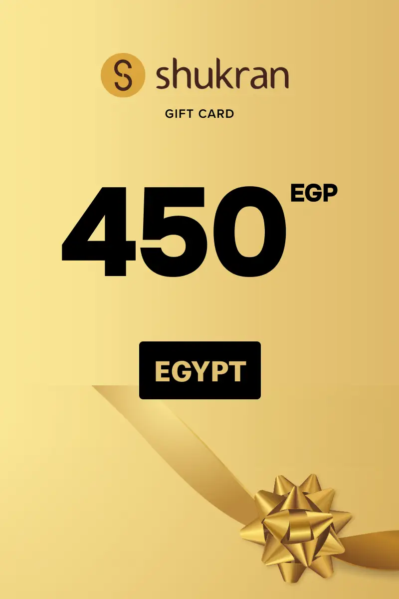 Shukran 450 EGP Gift Card (Egypt) - Digital Key