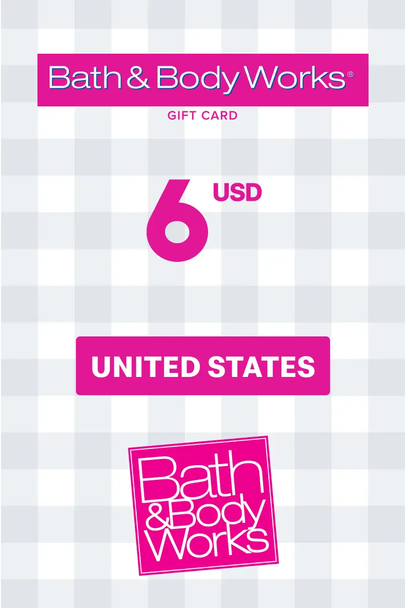 Bath and Body Works 6 USD Gift Card (United States) - Digital Key