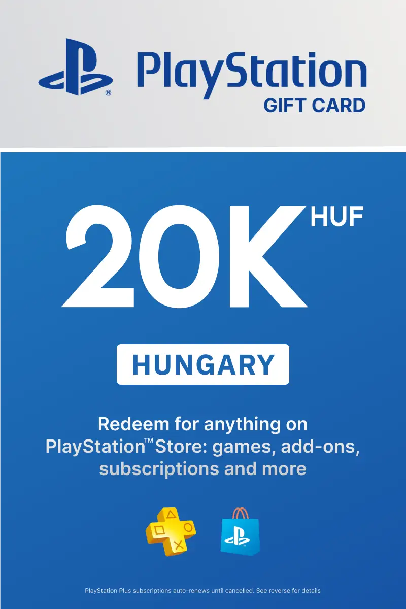 PlayStation Store 20000 HUF Gift Card (Hungary) - Digital Key