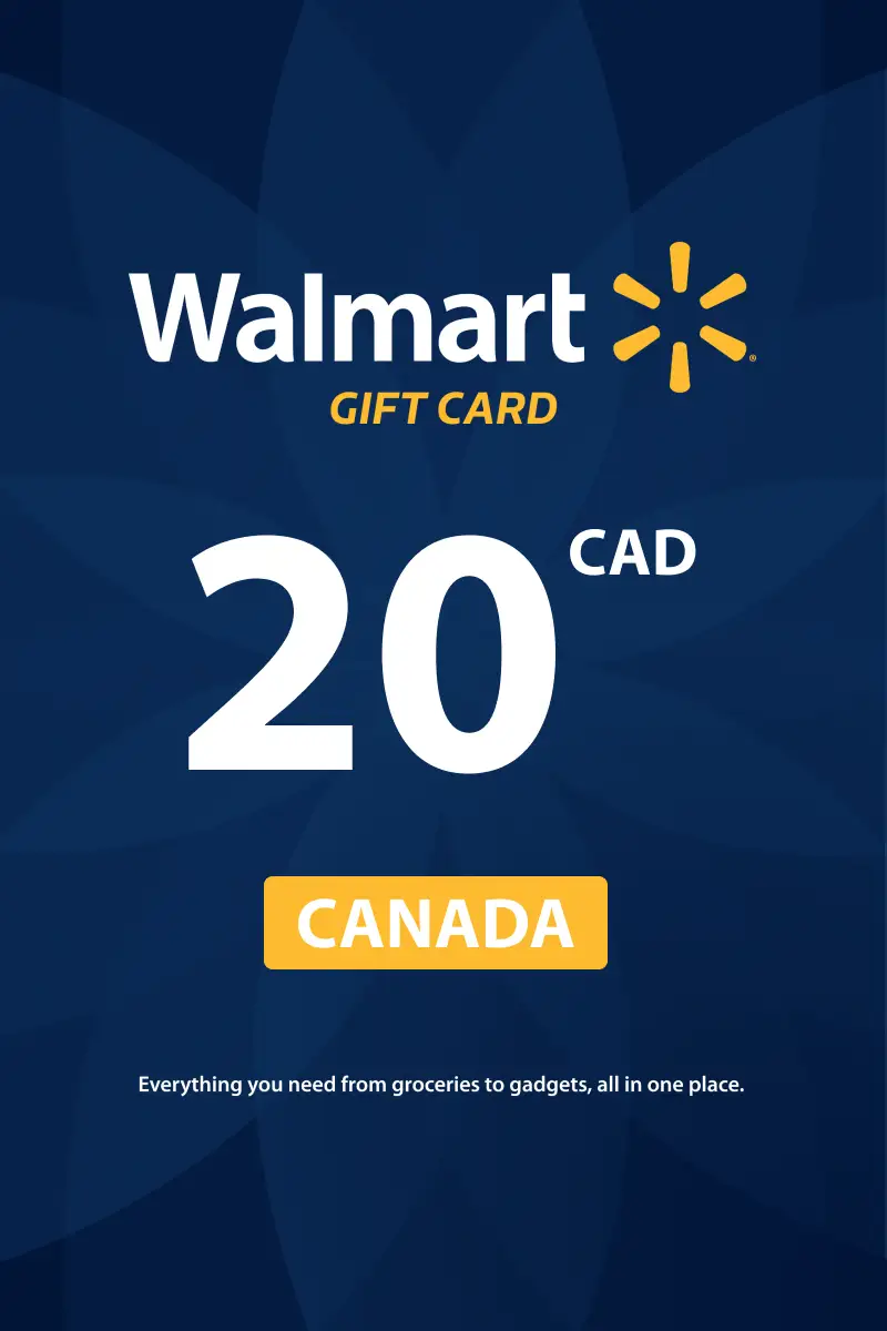 Walmart 20 CAD Gift Card (Canada) - Digital Key