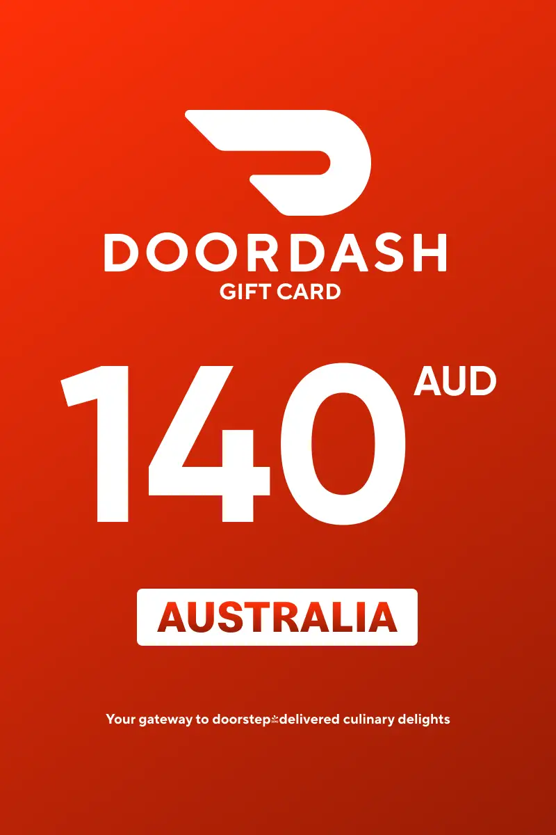 DoorDash 140 AUD Gift Card (Australia) - Digital Key