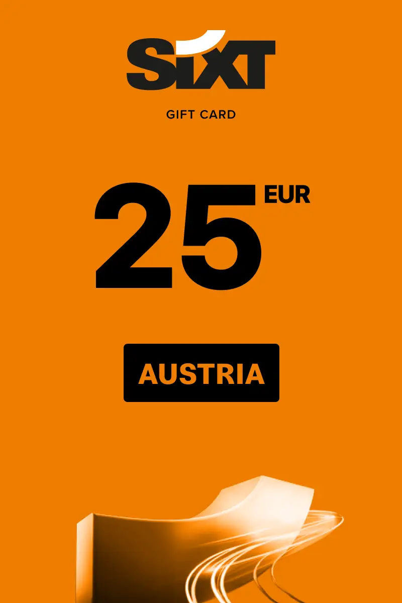 Sixt Rent A Car 25 EUR Gift Card (Austria) - Digital Key