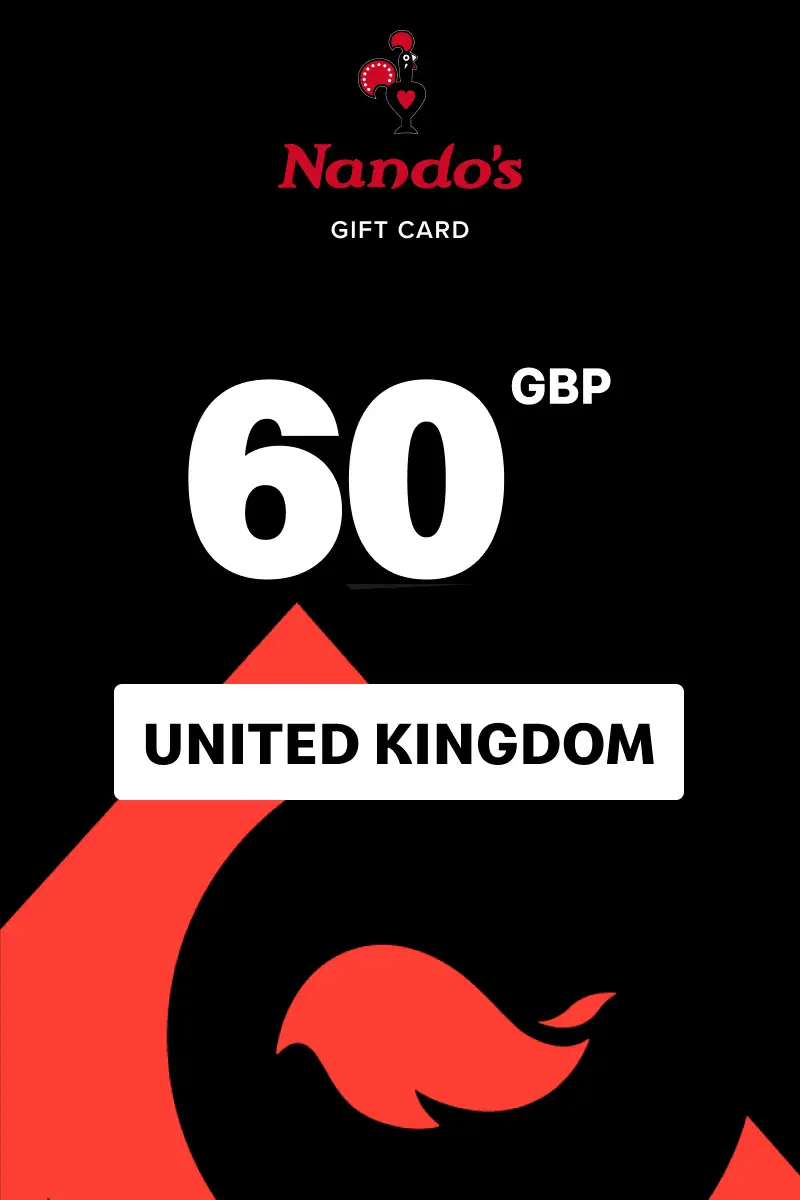 Nando's 60 GBP Gift Card (United Kingdom) - Digital Key