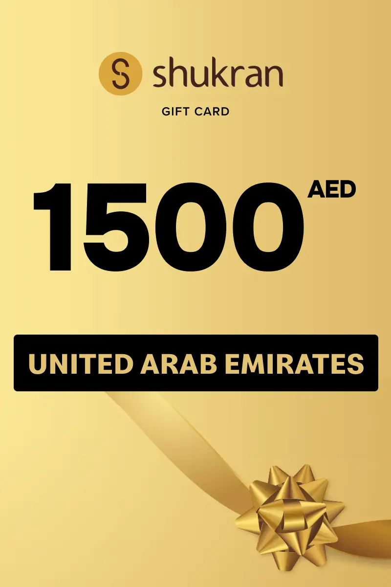 Shukran 1500 AED Gift Card (United Arab Emirates) - Digital Key