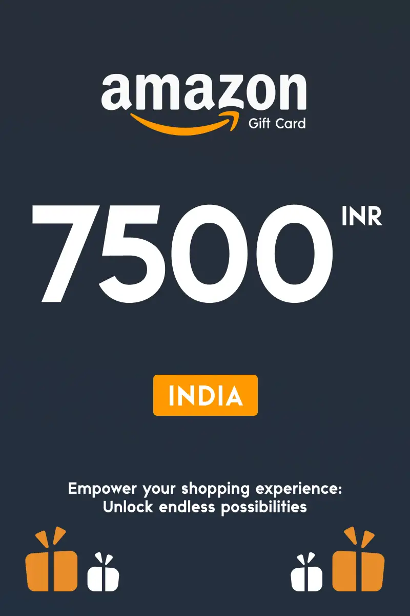 Amazon 7500 INR Gift Card (India) - Digital Key