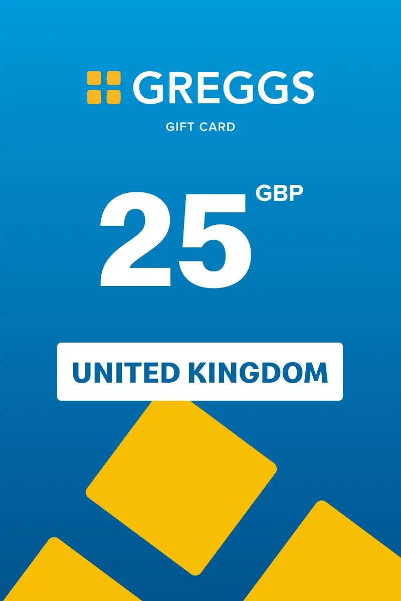 Greggs 25 GBP Gift Card (United Kingdom) - Digital Key