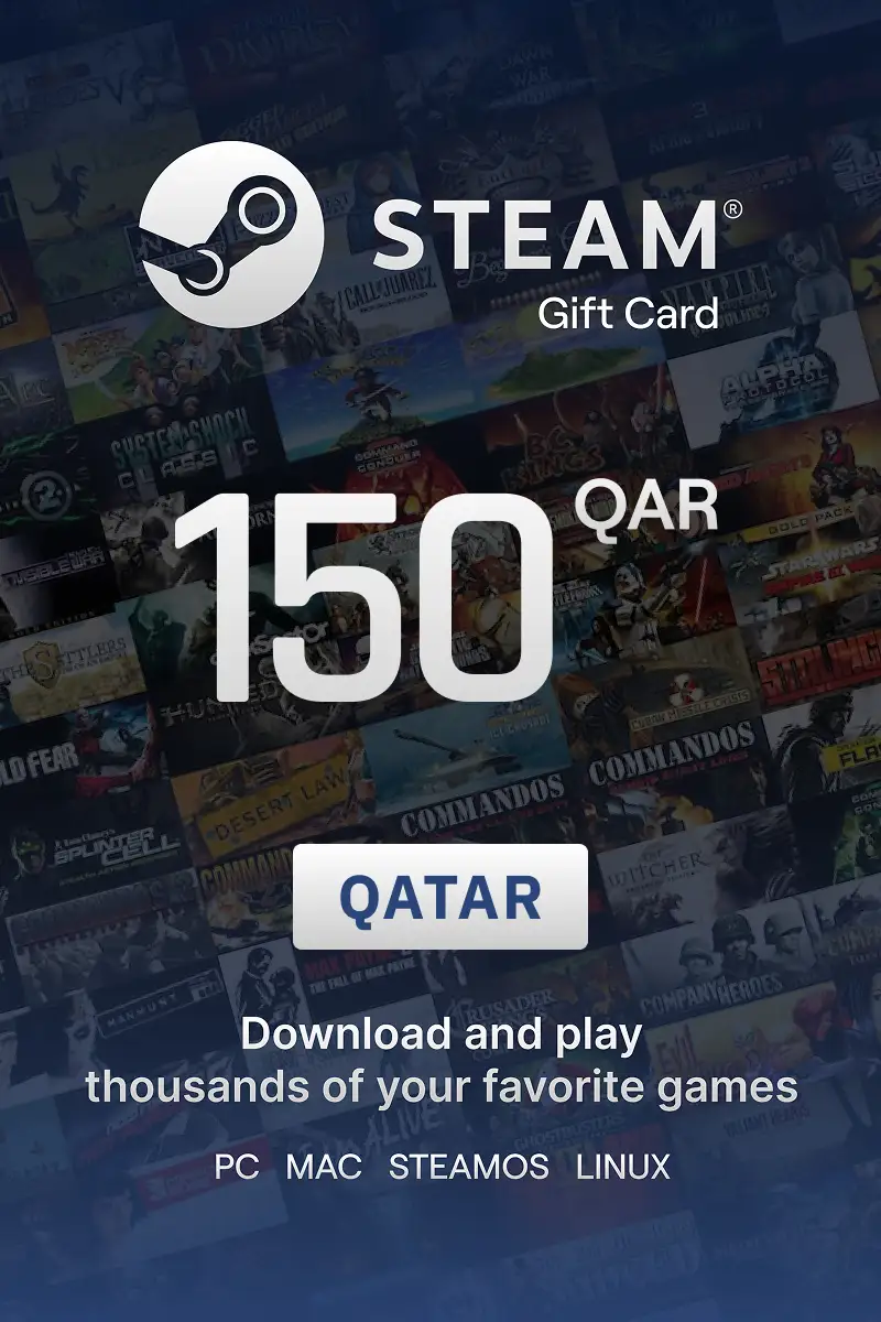 Steam Wallet 150 QAR Gift Card (Qatar) - Digital Key