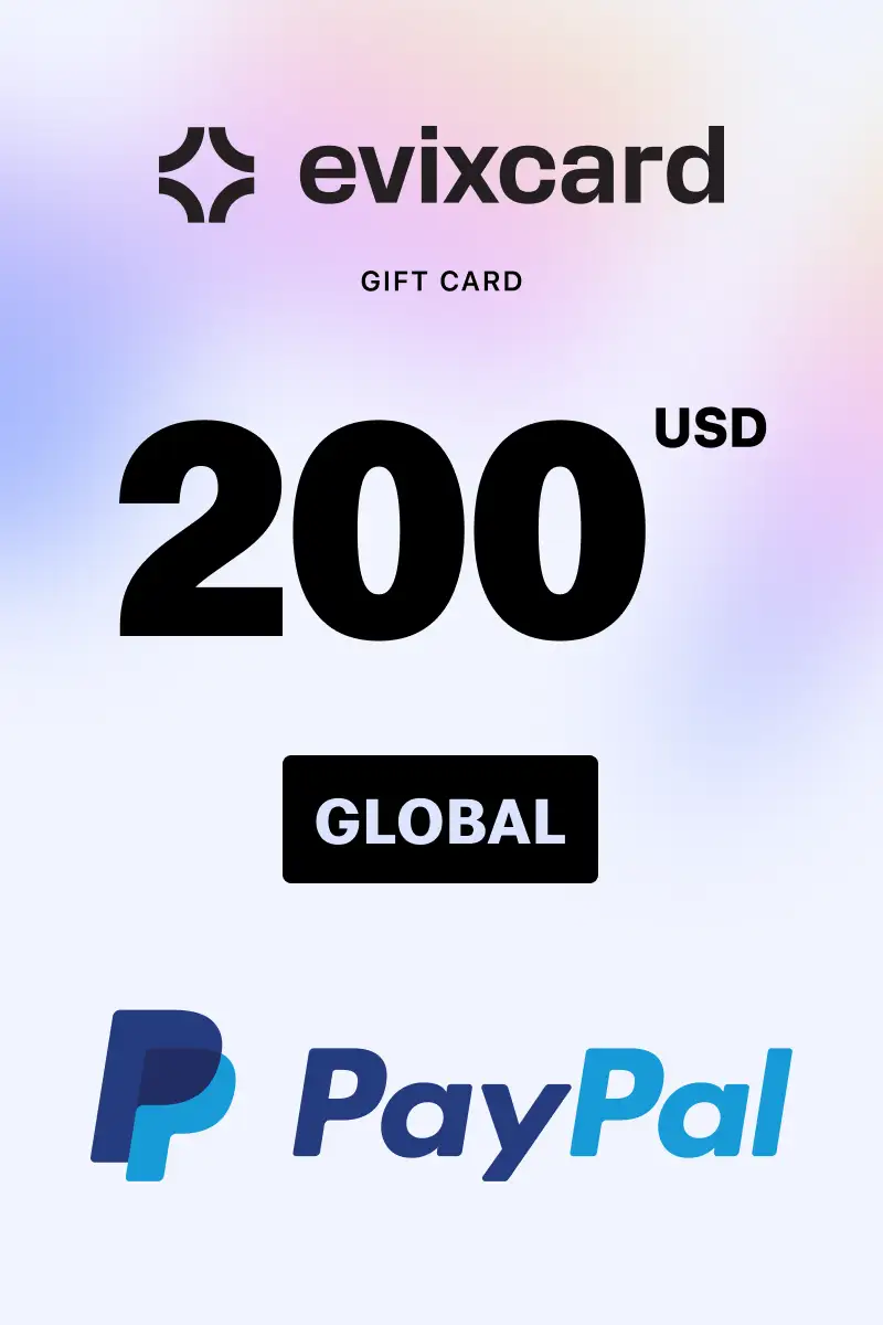 EvixCard PayPal 200 USD Gift Card (Global) - Digital Key