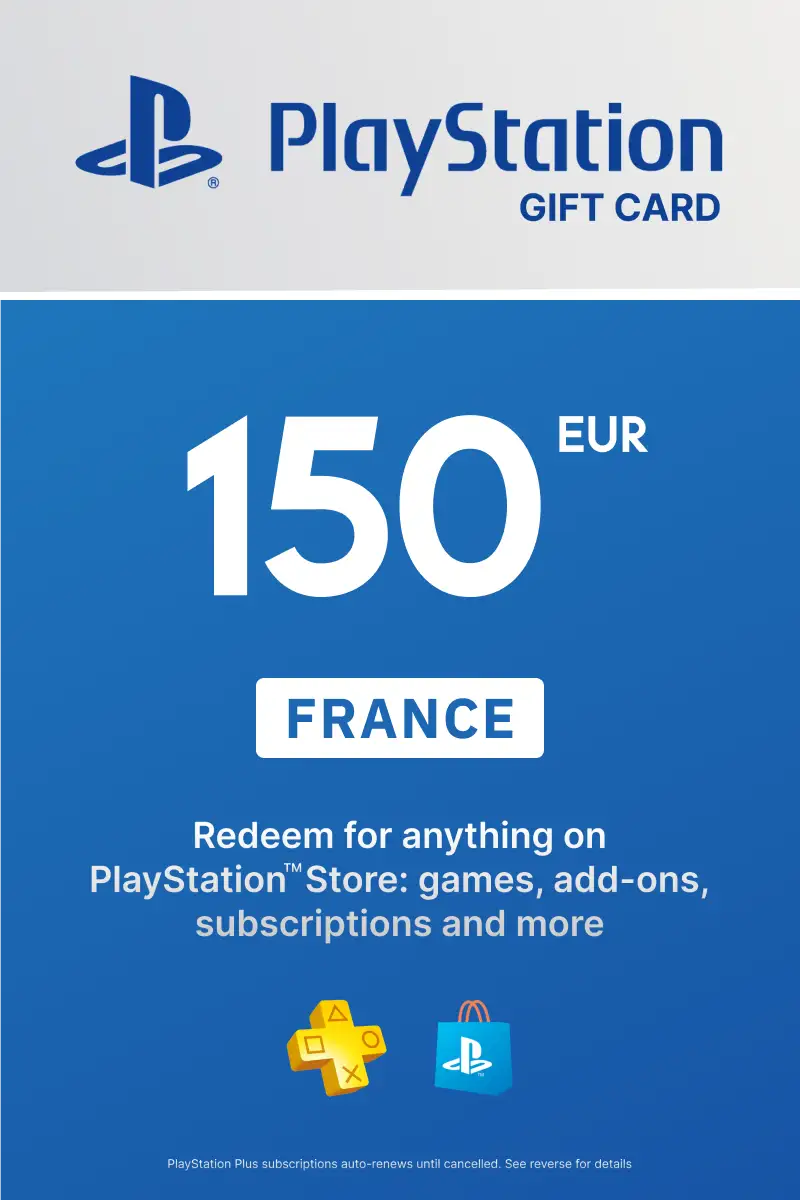 Buy PlayStation Store 150 EUR Gift Card (France) Digital Key
