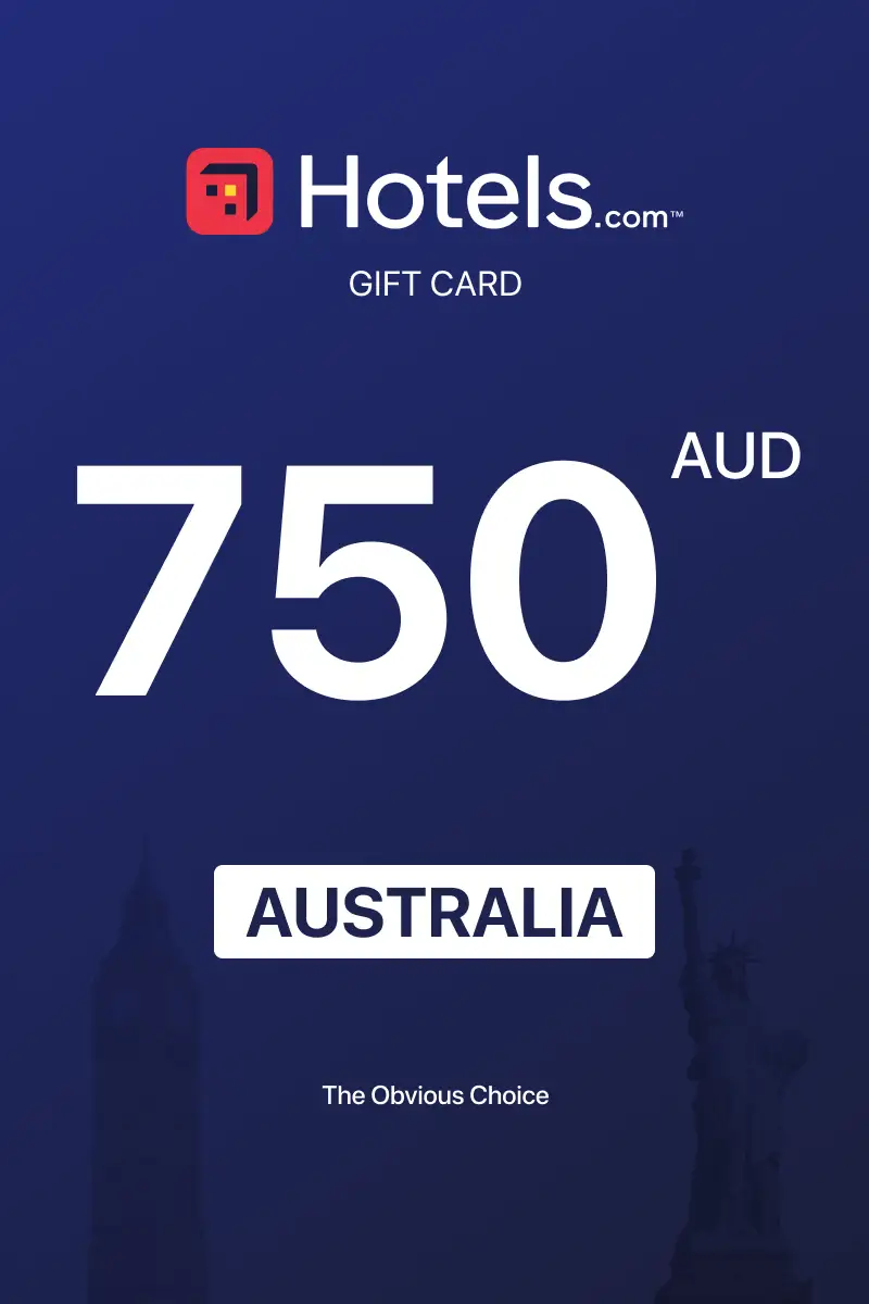 Hotels.com 750 AUD Gift Card (Australia) - Digital Key