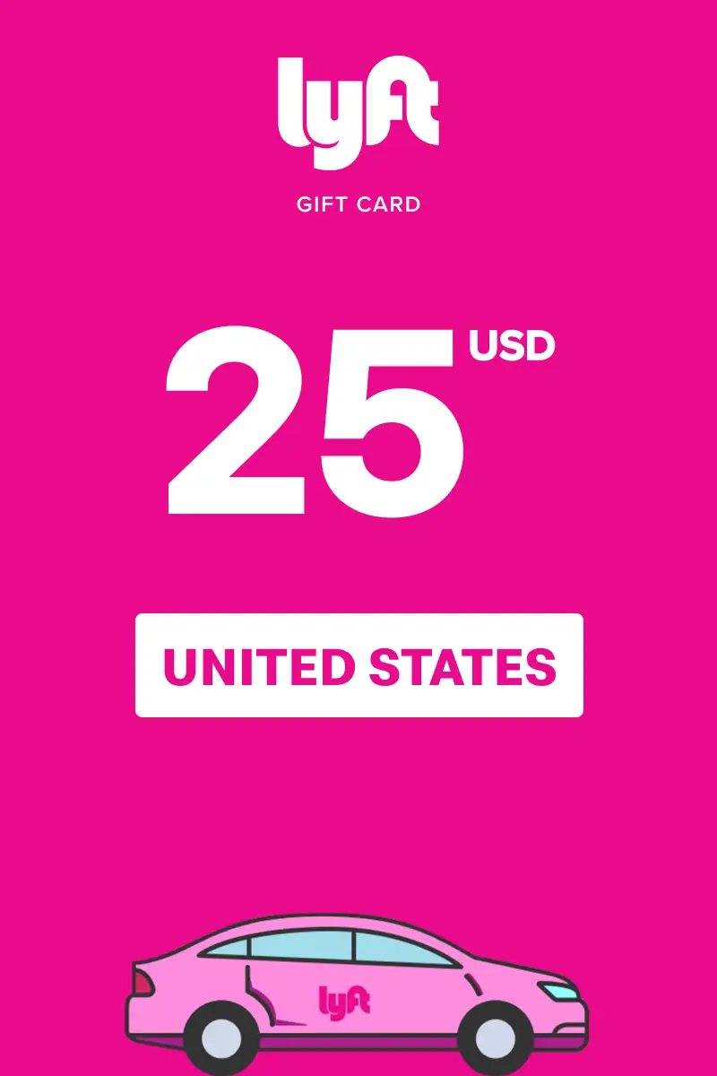Lyft 25 USD Gift Card (United States) - Digital Key