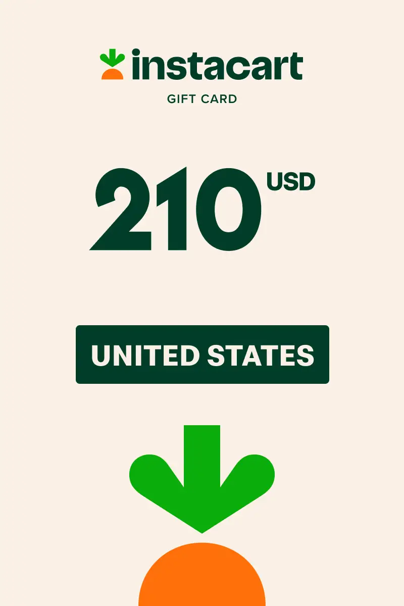 Instacart 210 USD Gift Card (United States) - Digital Key